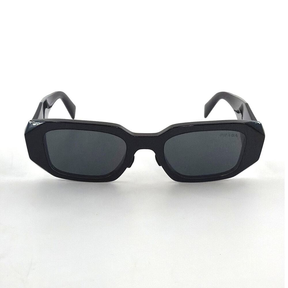 Prada Black Slate Gray Lenses Symbole Sunglasses - Picture 4 of 11